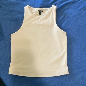 Express Blush Pink Body Contour Crop Tank Top